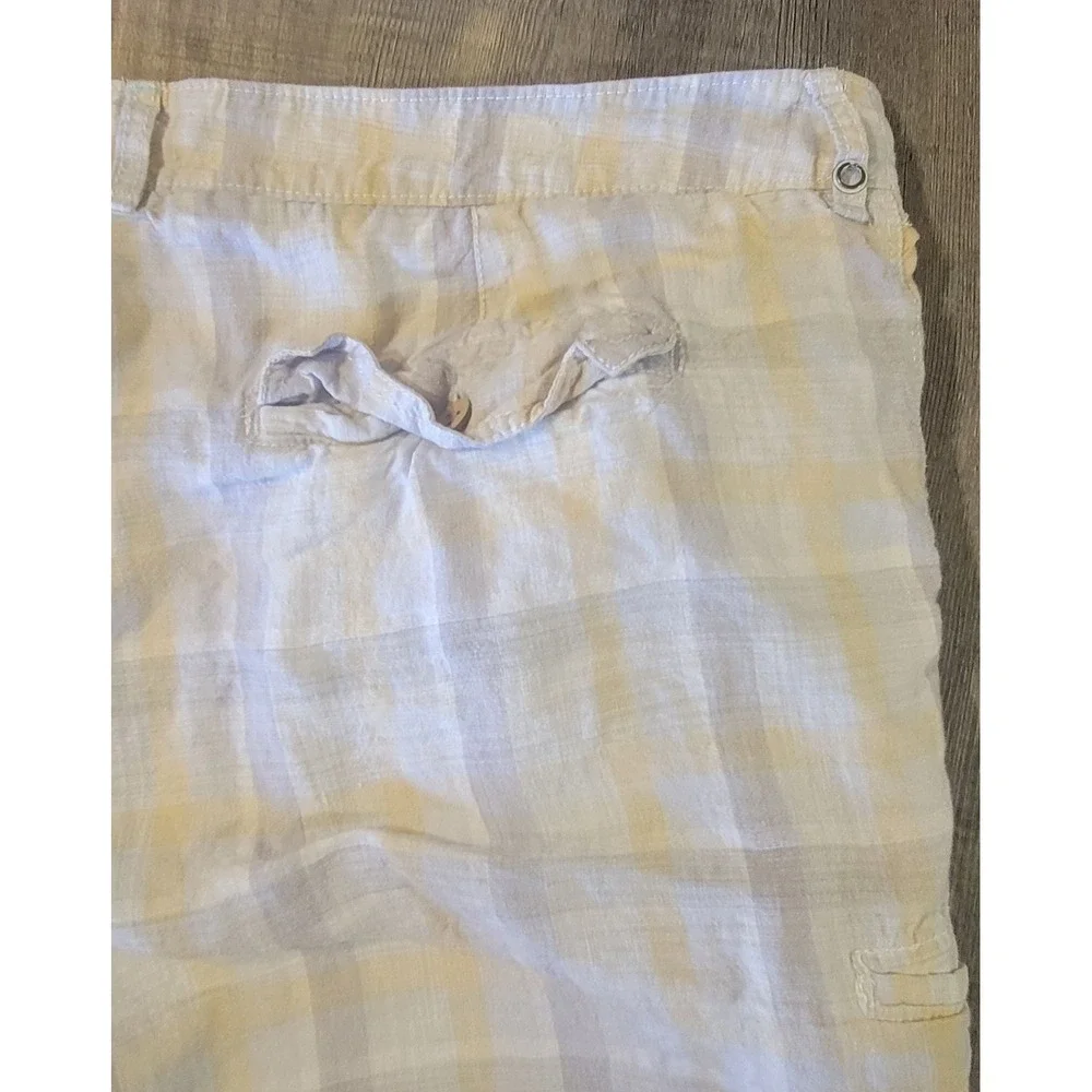 Tommy Bahama Relax Shorts Mens 42 100% Linen‎ Plaid Pro Leisure Golf